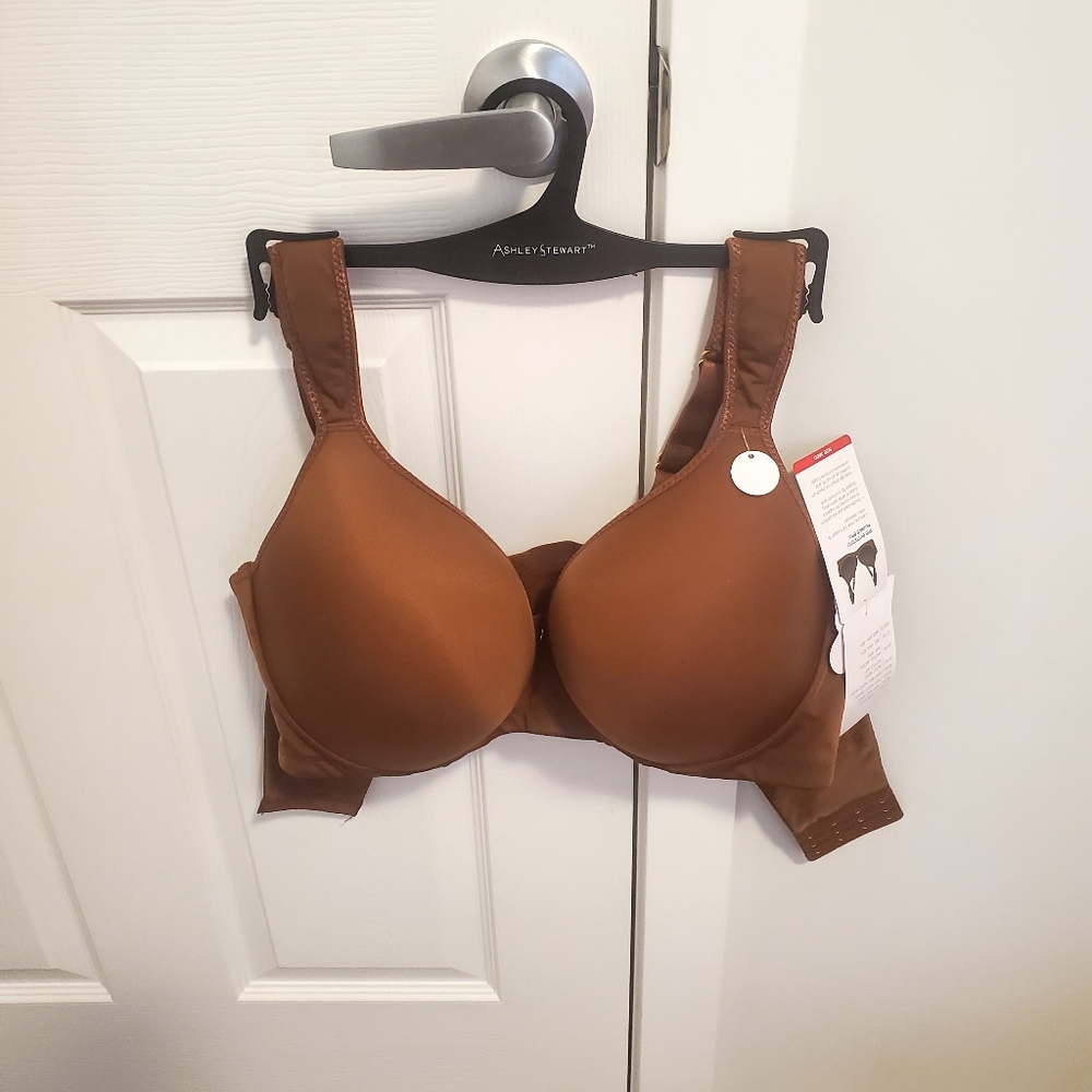 Brown  Ashley Stewart Bra Double back wrap 38DD
